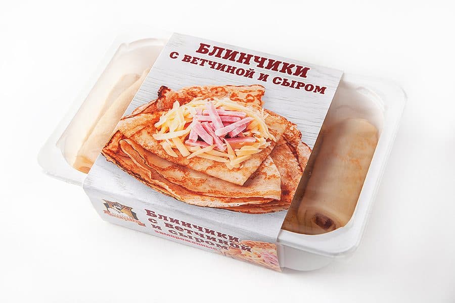 Блинчики с ветчиной и сыром